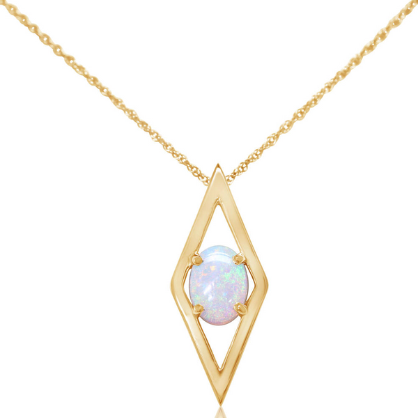 Parle Yellow Gold Natural Light Opal Necklace NNLFS3001301CI | Jones  Jeweler | Celina, OH