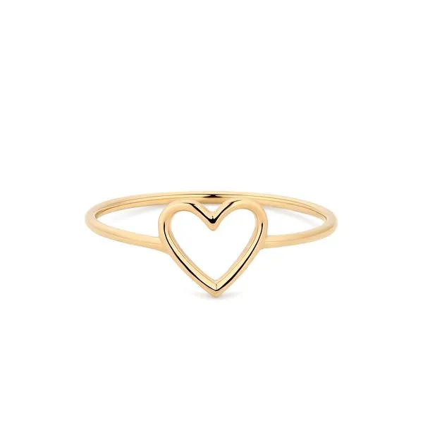 14KY Open Heart Ring Erica DelGardo Jewelry Designs Houston, TX