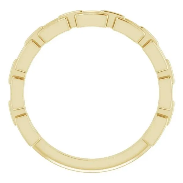 14KY Chain Link Ring Image 2 Erica DelGardo Jewelry Designs Houston, TX