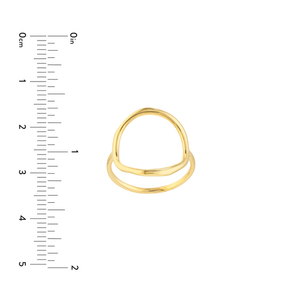 14KY Open Circle Ring Image 4 Erica DelGardo Jewelry Designs Houston, TX