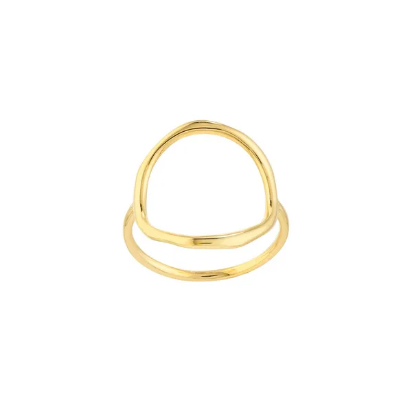 14KY Open Circle Ring Erica DelGardo Jewelry Designs Houston, TX