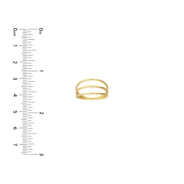 14KY Triple Band Ring Image 4 Erica DelGardo Jewelry Designs Houston, TX