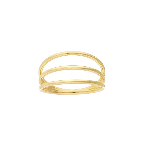 14KY Triple Band Ring Erica DelGardo Jewelry Designs Houston, TX