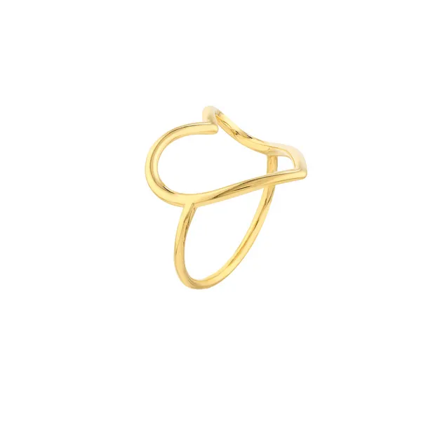 14KY Open Heart Ring Image 2 Erica DelGardo Jewelry Designs Houston, TX