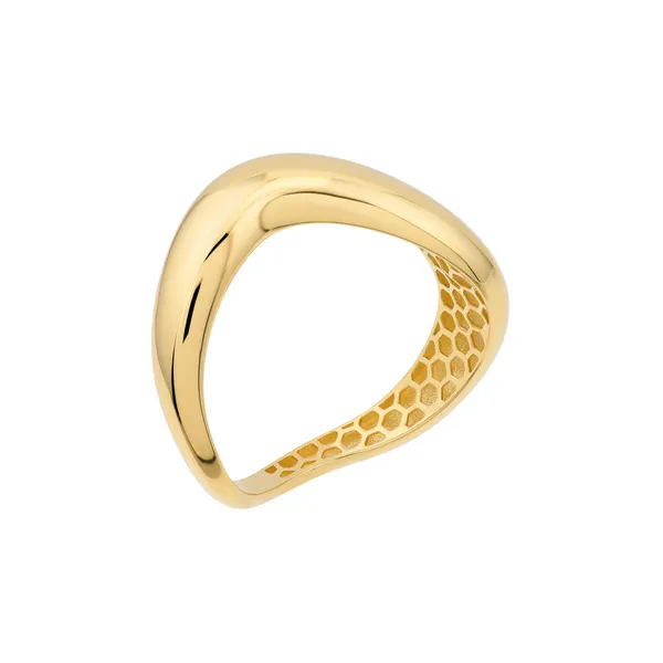 14KY Swirl Band Ring Image 2 Erica DelGardo Jewelry Designs Houston, TX