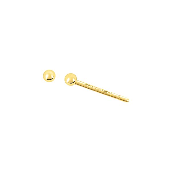 14KY 3mm Ball Studs Erica DelGardo Jewelry Designs Houston, TX