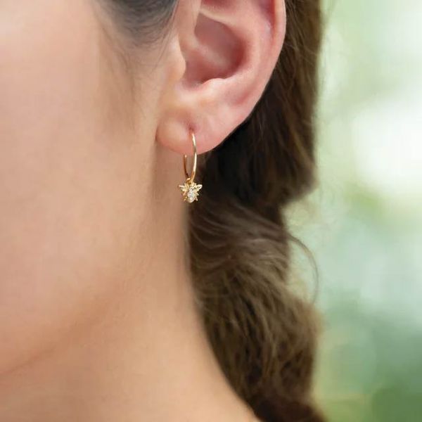 14KY Endless Hoop Earrings Image 3 Erica DelGardo Jewelry Designs Houston, TX