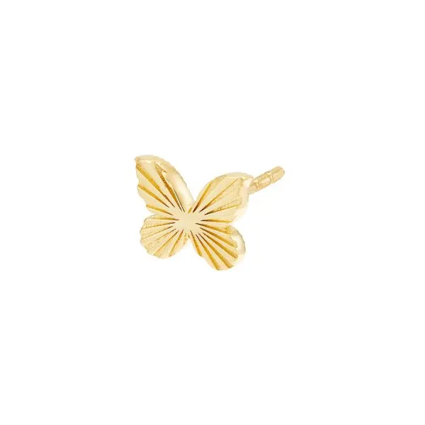 14KY Butterfly Studs Image 3 Erica DelGardo Jewelry Designs Houston, TX