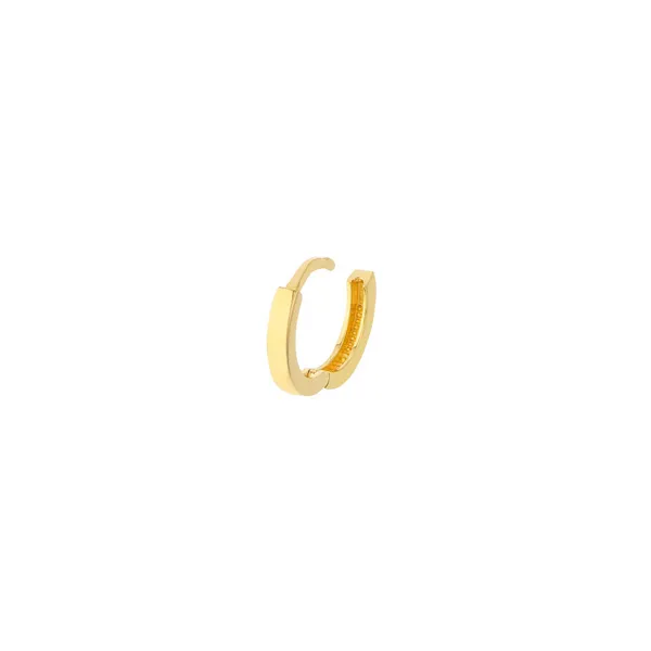 14KY 10.7mm Square Tube Huggies Image 3 Erica DelGardo Jewelry Designs Houston, TX