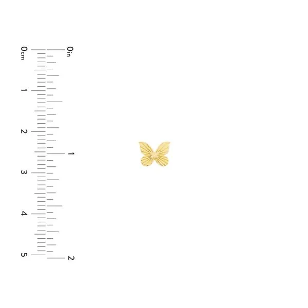 14KY Butterfly Studs Image 4 Erica DelGardo Jewelry Designs Houston, TX