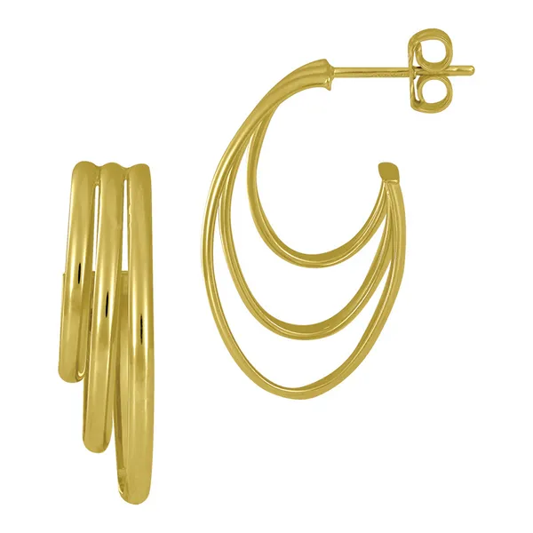Gold (No Stones) Earring Erica DelGardo Jewelry Designs Houston, TX
