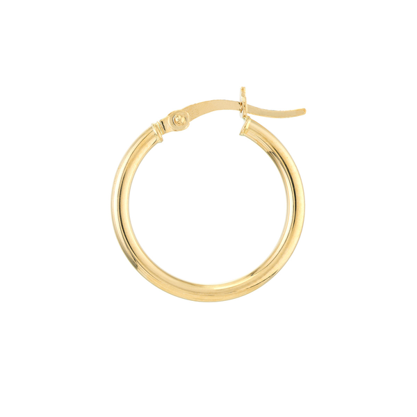 14KY 20mm Round Hoops Image 3 Erica DelGardo Jewelry Designs Houston, TX