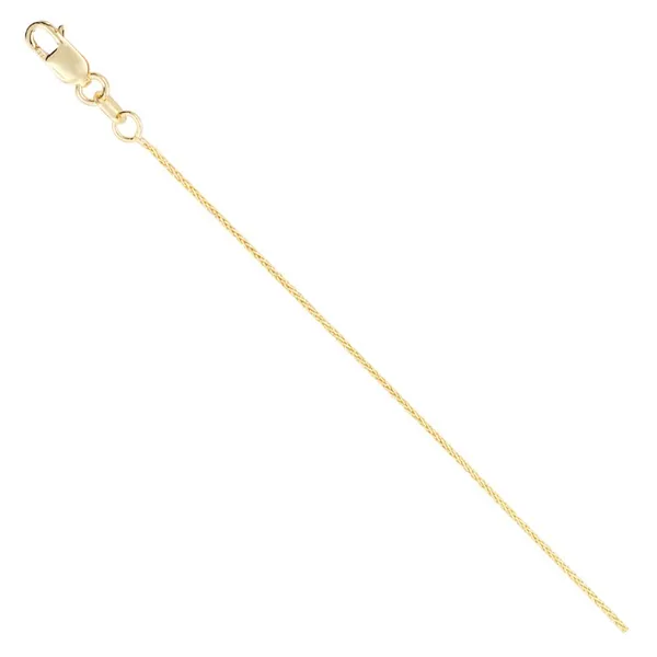 14KY Diamond Cut Superflex Wheat Chain 18