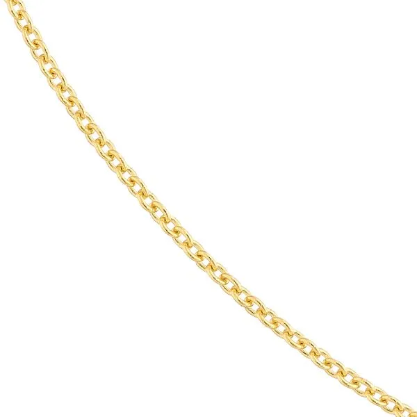 14K Yellow Gold 1.20mm Open Cable Chain 18