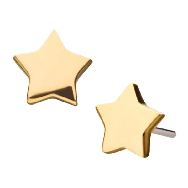 14KW Threadless Star Top Erica DelGardo Jewelry Designs Houston, TX