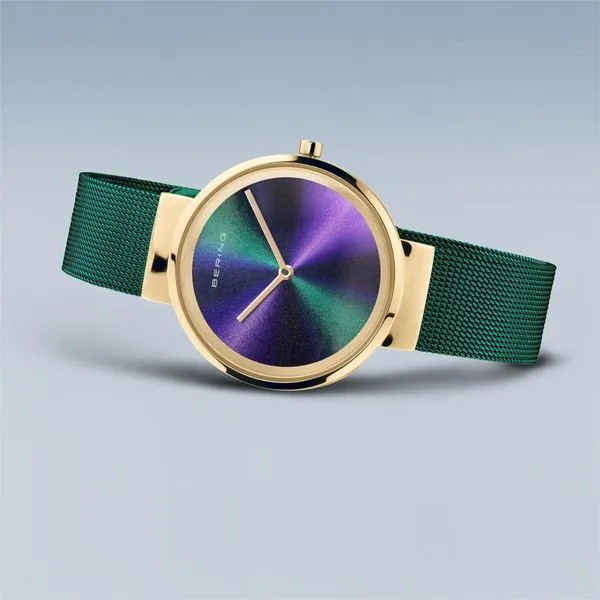 Classic | Polished Gold | Teal Strap Image 2 Erica DelGardo Jewelry Designs Houston, TX