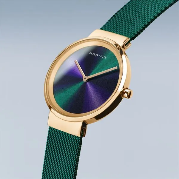 Classic | Polished Gold | Teal Strap Image 3 Erica DelGardo Jewelry Designs Houston, TX