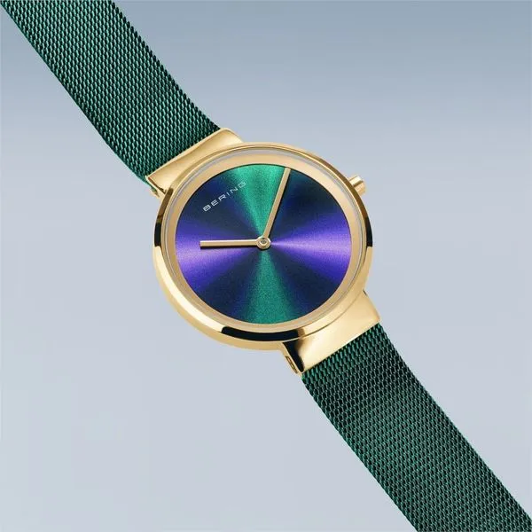 Classic | Polished Gold | Teal Strap Image 4 Erica DelGardo Jewelry Designs Houston, TX