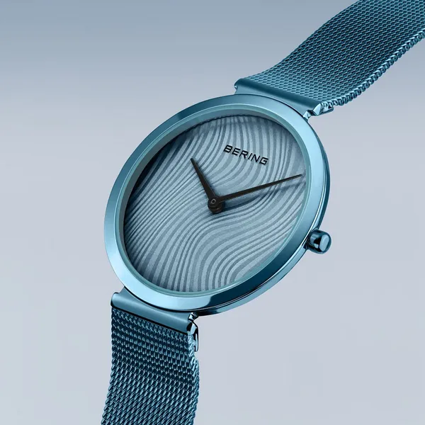 Charity | Polished Blue | Wave Pattern Image 3 Erica DelGardo Jewelry Designs Houston, TX