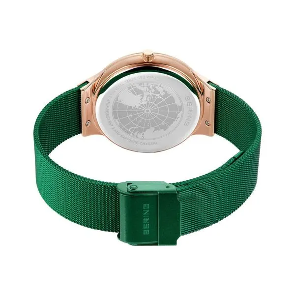 Classic | Polished Rose Gold | Green Strap Image 5 Erica DelGardo Jewelry Designs Houston, TX