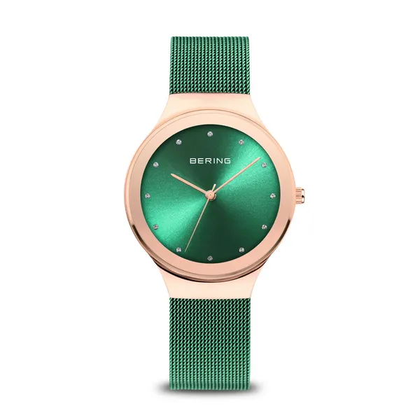 Classic | Polished Rose Gold | Green Strap Erica DelGardo Jewelry Designs Houston, TX