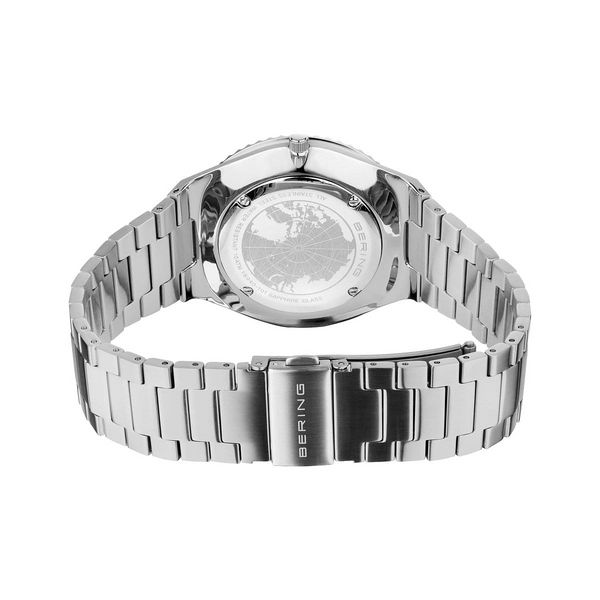 Classic | Polished/Brushed Silver | Blue Dial Image 5 Erica DelGardo Jewelry Designs Houston, TX