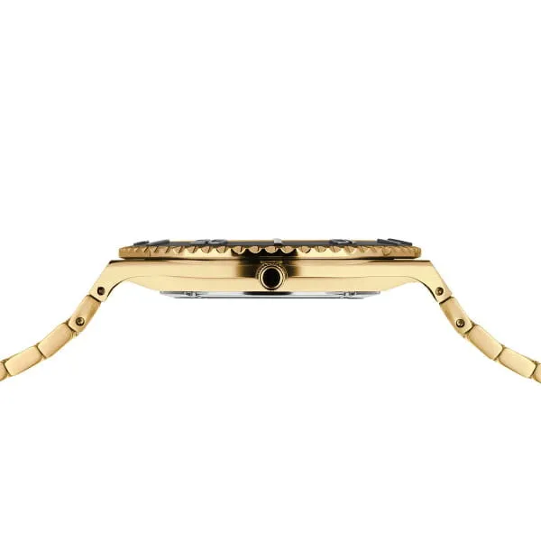 Classic | Polished/Brushed Gold | Black Dial Image 4 Erica DelGardo Jewelry Designs Houston, TX