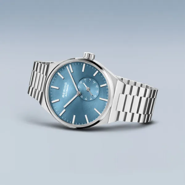 Automatic | Brushed Silver | Blue Dial | 41mm Image 5 Erica DelGardo Jewelry Designs Houston, TX