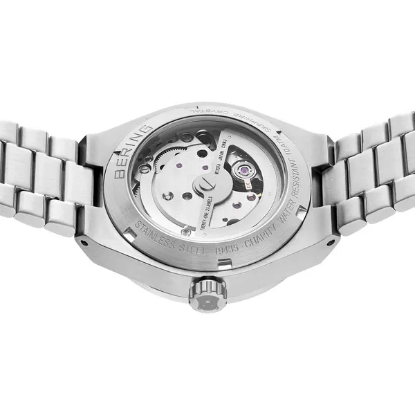 Automatic | Brushed Silver | Blue Dial  | 35mm Image 4 Erica DelGardo Jewelry Designs Houston, TX