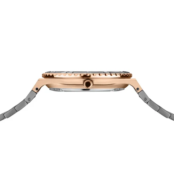 Classic | Polished/Brushed Rose Gold | Grey Dial | 36mm Image 2 Erica DelGardo Jewelry Designs Houston, TX