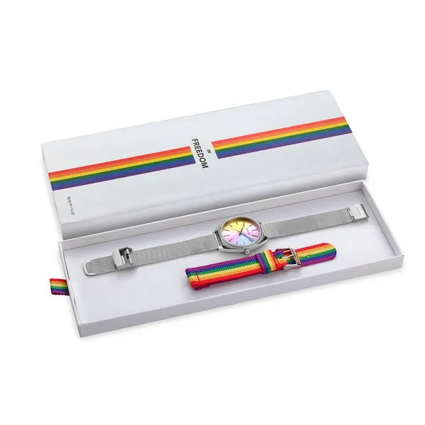 Classic | polished silver | Multi color dial | 36mm Image 5 Erica DelGardo Jewelry Designs Houston, TX