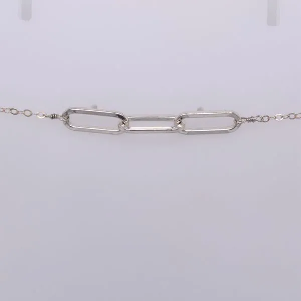 S.S. Bracelet with large Paperclip Chain Accent Erica DelGardo Jewelry Designs Houston, TX