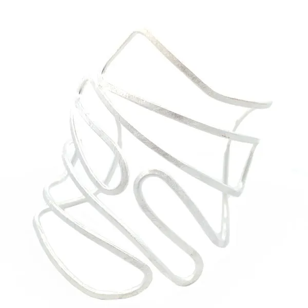 Sterling Silver Large Freeform Bangle Erica DelGardo Jewelry Designs Houston, TX
