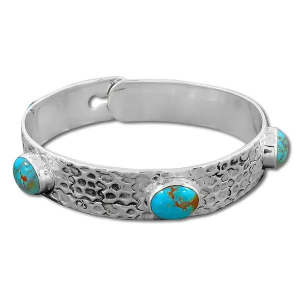 Sterling Silver Turquoise Bracelet Erica DelGardo Jewelry Designs Houston, TX