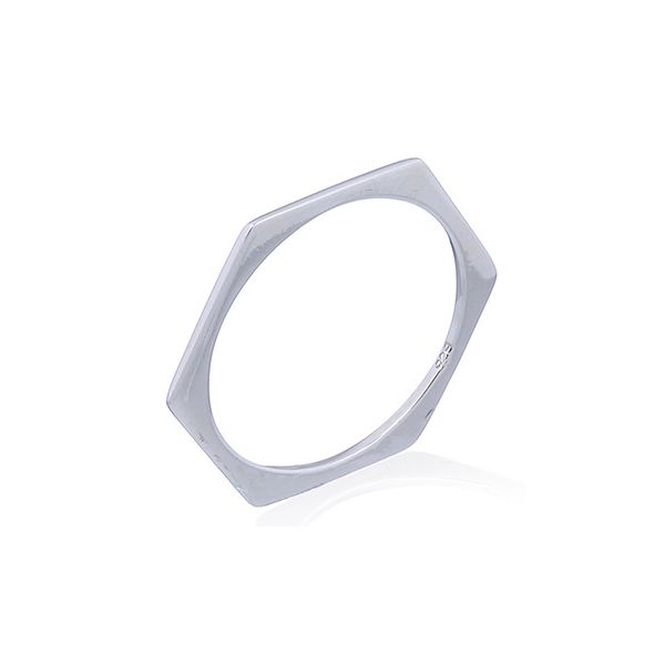 Sterling Silver Octagon Shape Ring Size 5 Erica DelGardo Jewelry Designs Houston, TX