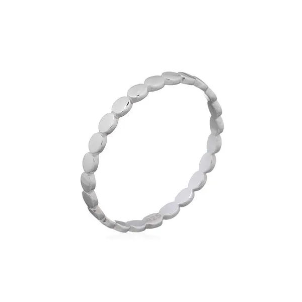 Sterling Silver Flat Bead Segmented Ring Erica DelGardo Jewelry Designs Houston, TX
