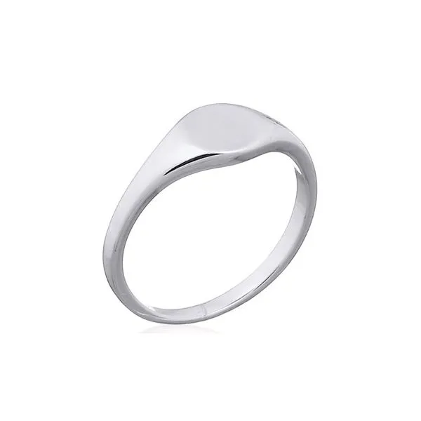 Sterling Silver Thin Signet Ring Erica DelGardo Jewelry Designs Houston, TX