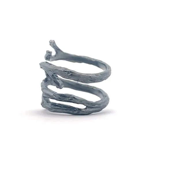 Sterling Silver Wraparound Tree Branch Ring Image 3 Erica DelGardo Jewelry Designs Houston, TX
