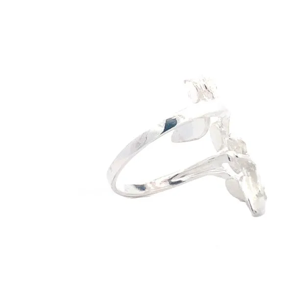 Sterling Silver Medium Leaves Ring Image 4 Erica DelGardo Jewelry Designs Houston, TX