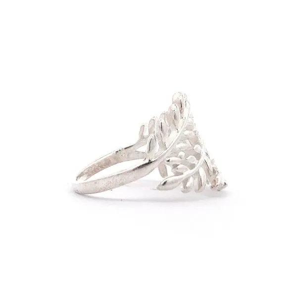Sterling Silver Fern Ring Image 3 Erica DelGardo Jewelry Designs Houston, TX