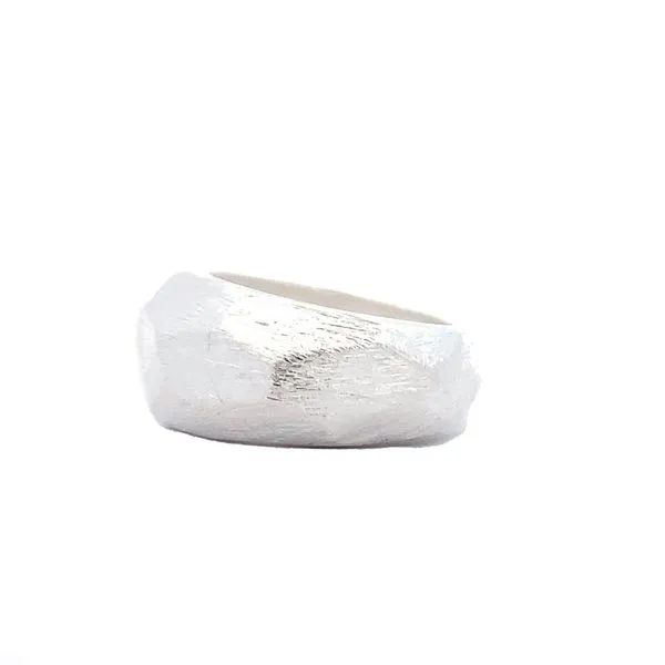 Sterling Silver Geometric Domed Ring Image 2 Erica DelGardo Jewelry Designs Houston, TX