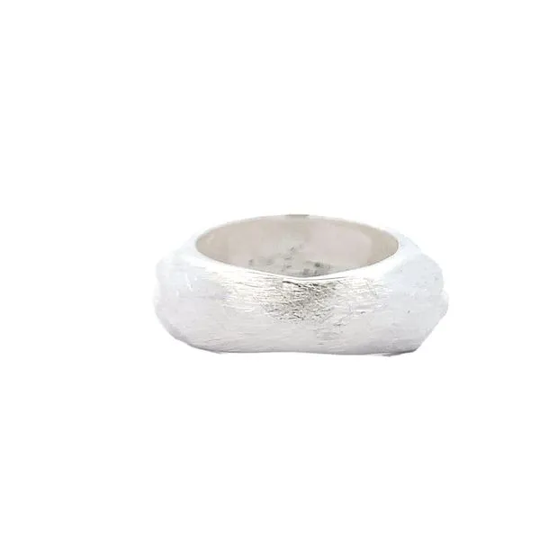 Sterling Silver Geometric Domed Ring Image 3 Erica DelGardo Jewelry Designs Houston, TX