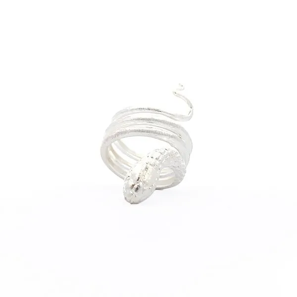 Sterling Silver Medium Snake Ring Erica DelGardo Jewelry Designs Houston, TX