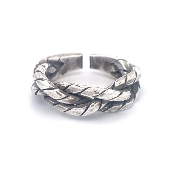 Sterling Silver Braided Rope Ring Image 2 Erica DelGardo Jewelry Designs Houston, TX