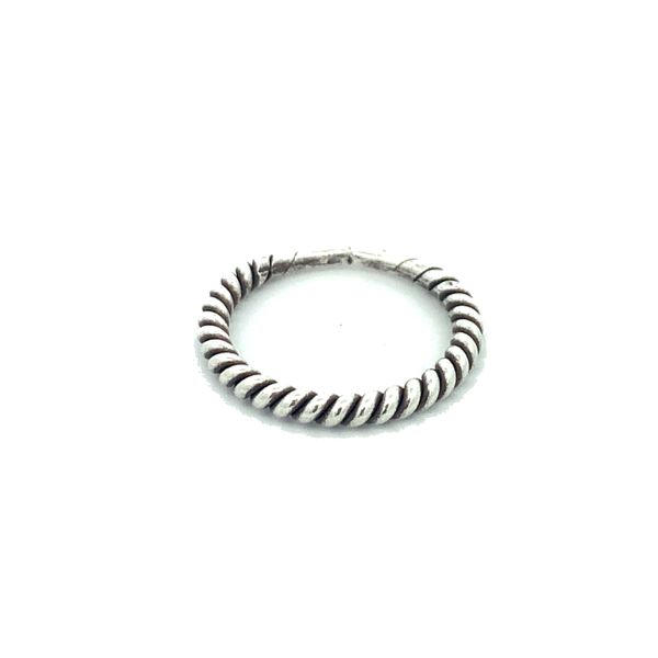 Silver Single Rope Ring Image 2 Erica DelGardo Jewelry Designs Houston, TX