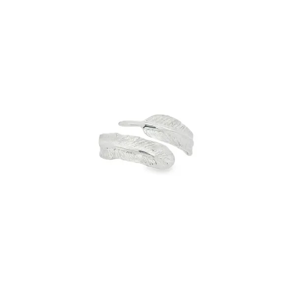 Sterling Silver Feather Ring Image 2 Erica DelGardo Jewelry Designs Houston, TX