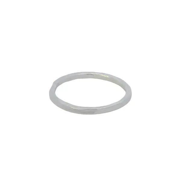 Sterling Silver Satin Flat Sided Ring Erica DelGardo Jewelry Designs Houston, TX