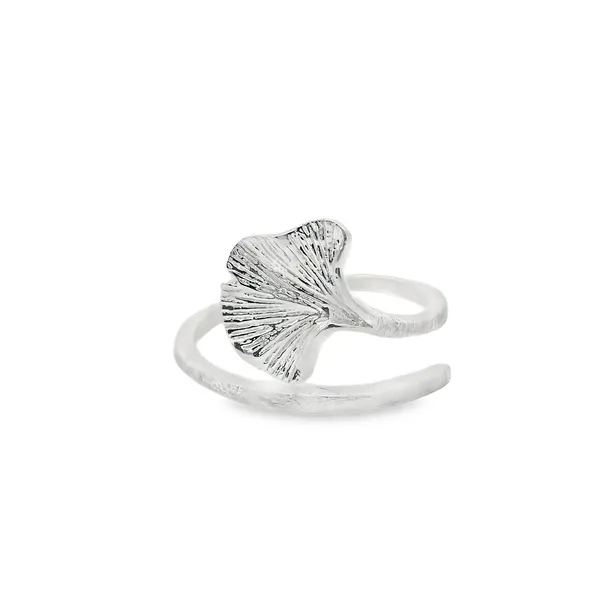 Sterling Silver Gingko Leaf Ring Erica DelGardo Jewelry Designs Houston, TX
