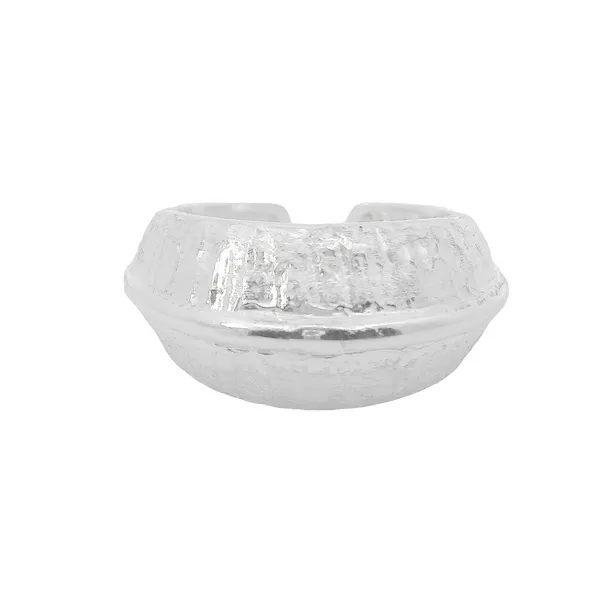 Sterling Silver Textured Beveled Edge Ring Erica DelGardo Jewelry Designs Houston, TX