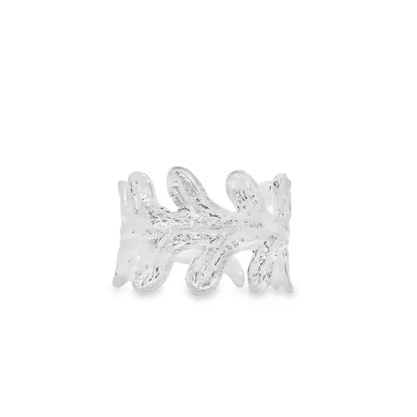Sterling Silver Fold Over Leaf Ring Erica DelGardo Jewelry Designs Houston, TX